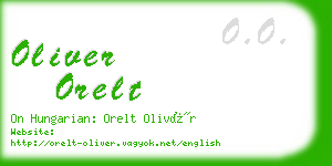 oliver orelt business card